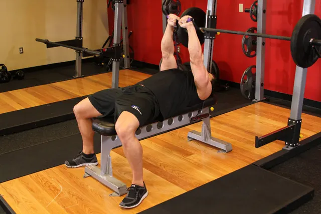 Bench Press - With Bands, finishing position