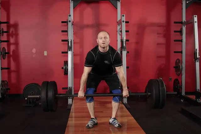 Clean Deadlift, finishing position