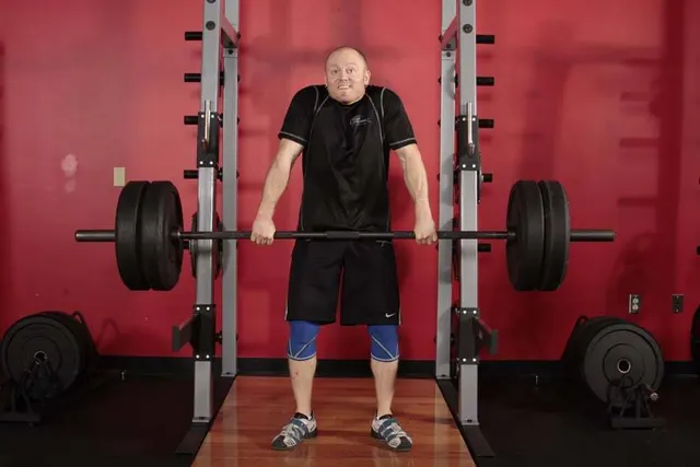 Clean Shrug, finishing position