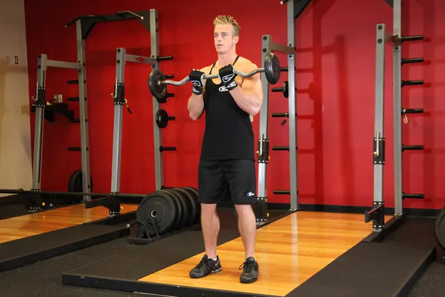 Close-Grip EZ Bar Curl, finishing position