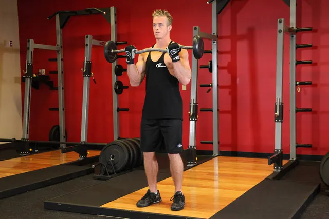 EZ-Bar Curl, finishing position