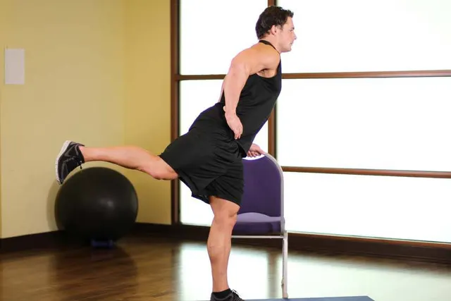 Front Leg Raises, finishing position
