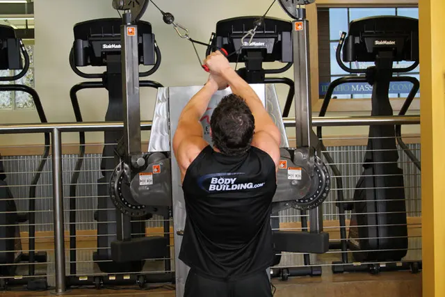 Full Range-Of-Motion Lat Pulldown, starting position