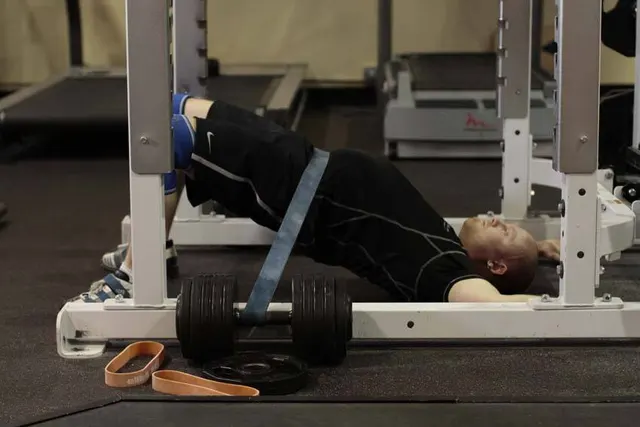 Hip Lift with Band, finishing position