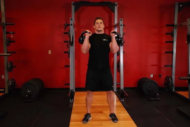 Kettlebell Thruster, starting position