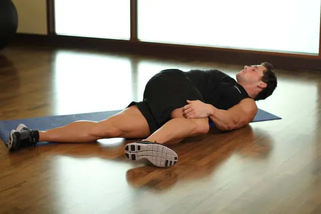 Knee Across The Body, finishing position