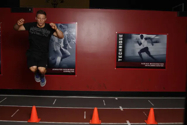 Lateral Cone Hops, finishing position