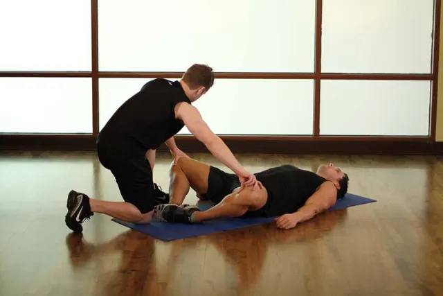 Lying Bent Leg Groin, finishing position