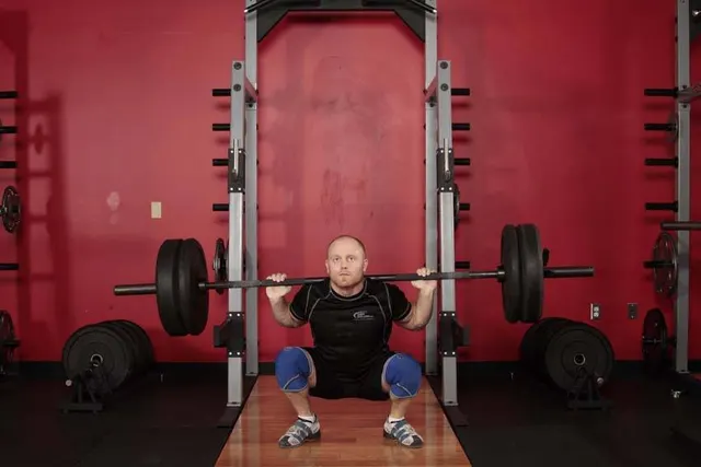 Olympic Squat, finishing position