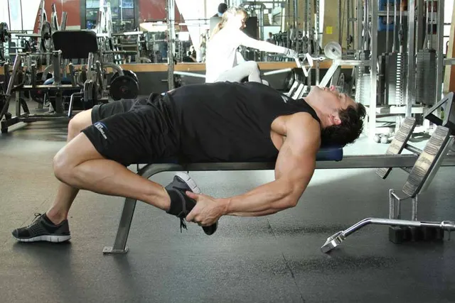 On-Your-Back Quad Stretch, finishing position
