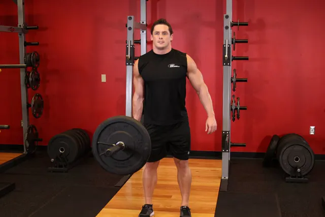 One-Arm Side Deadlift, finishing position