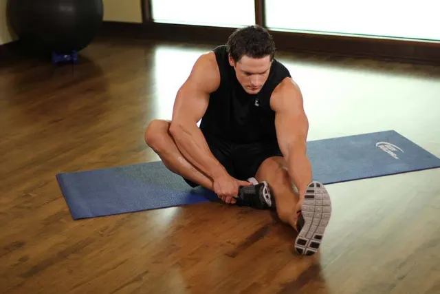 Seated Floor Hamstring Stretch, finishing position