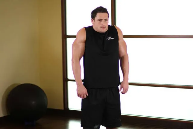 Shoulder Raise, finishing position