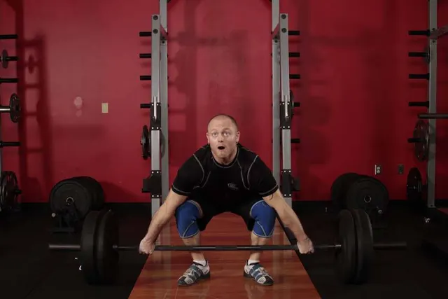 Snatch Deadlift, starting position