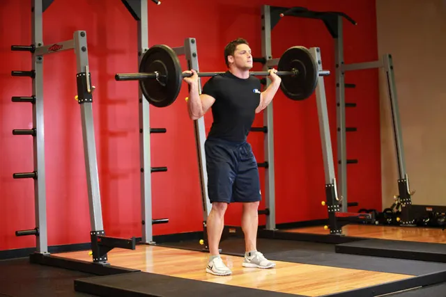 Speed Squats, finishing position