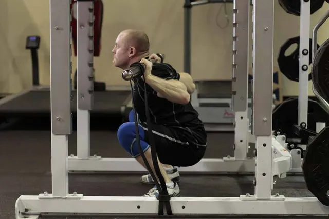 Squat with Bands, finishing position