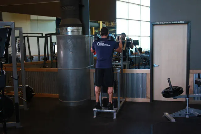 Standing Calf Raises, finishing position