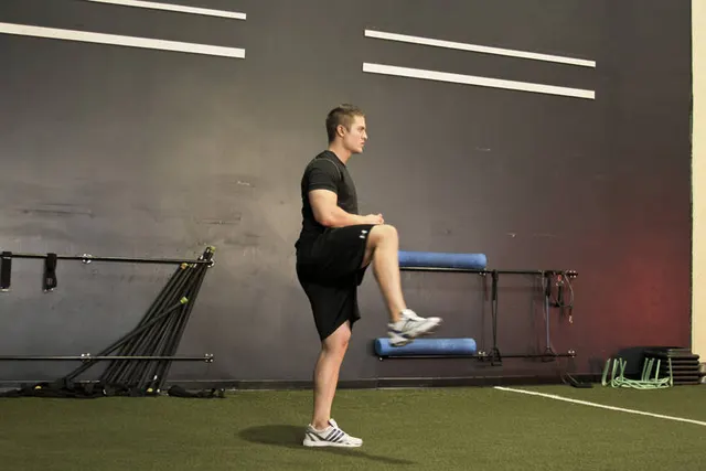 Standing Hip Circles, finishing position