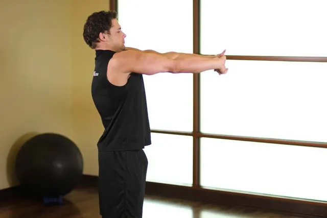 Upper Back Stretch, finishing position