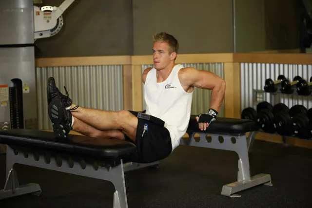 Weighted Bench Dip, finishing position