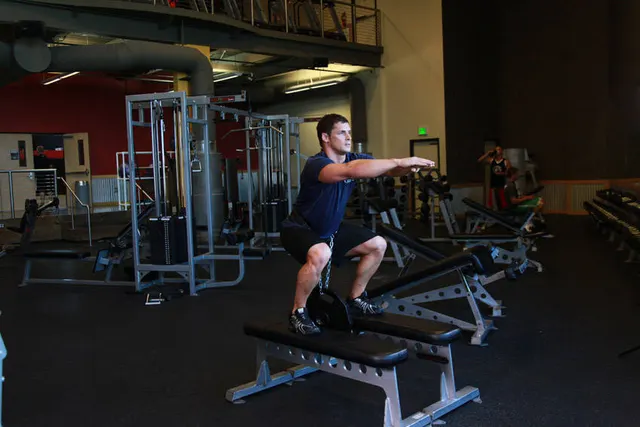Weighted Squat, finishing position