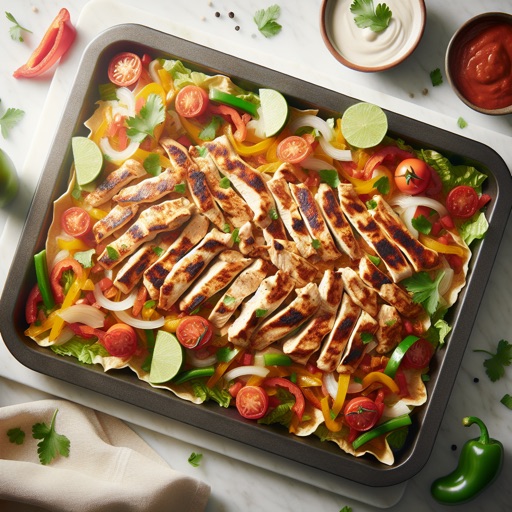 Sheet pan chicken fajitas