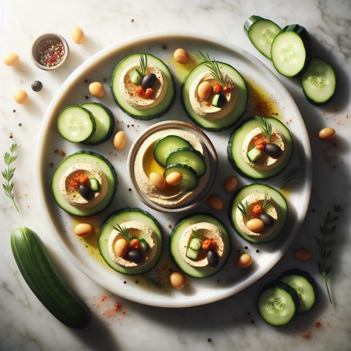 Cucumber Hummus Bites recipe