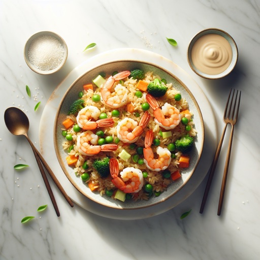 Healthy shrimp fried rice recipe