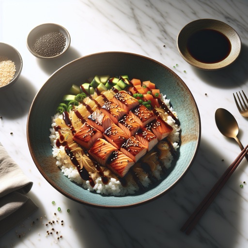 Teriyaki salmon rice bowl recipe